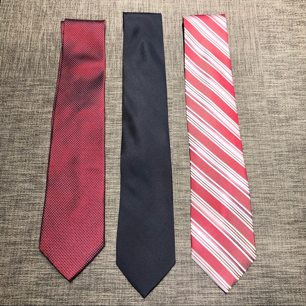 Two Calvin Klein Ties and One Nautica Tie